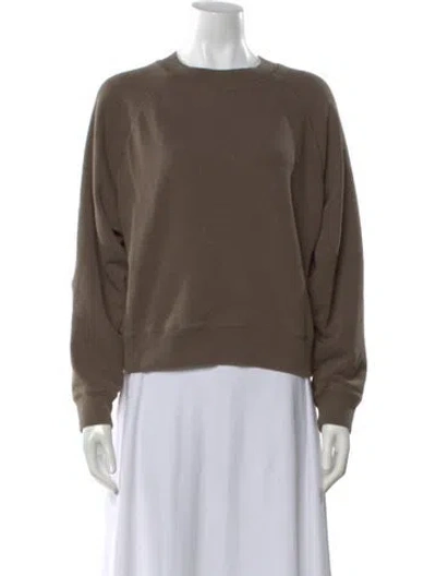 Pre-owned Vince Crew Neck Sweater In Brown