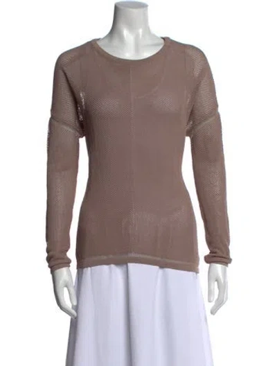 Pre-owned Vince Crew Neck Sweater In Brown