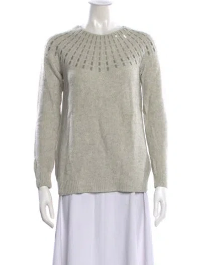 Pre-owned Vince Crew Neck Sweater In Gray