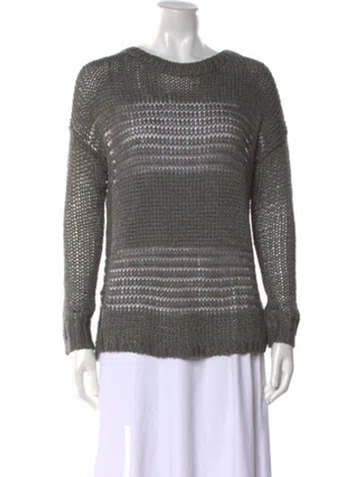 Pre-owned Vince Crew Neck Sweater In Gray
