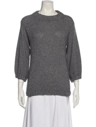 Pre-owned Vince Crew Neck Sweater In Gray