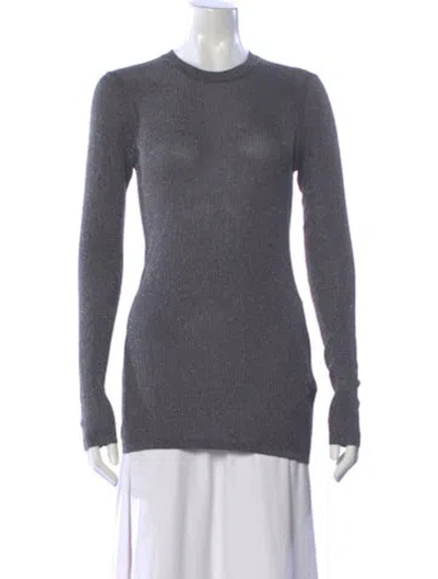 Pre-owned Vince Crew Neck Sweater In Gray
