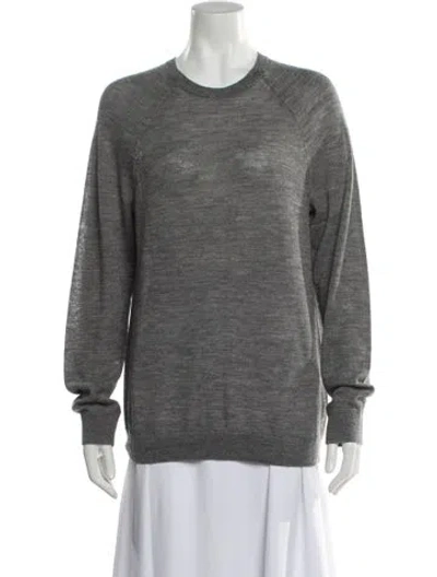Pre-owned Vince Crew Neck Sweater In Gray