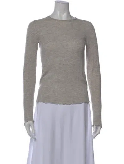 Pre-owned Vince Crew Neck Sweater In Gray