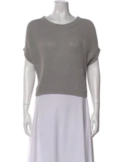 Pre-owned Vince Crew Neck Sweater In Gray