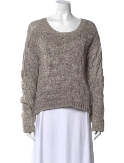 Pre-owned Vince Crew Neck Sweater In Gray