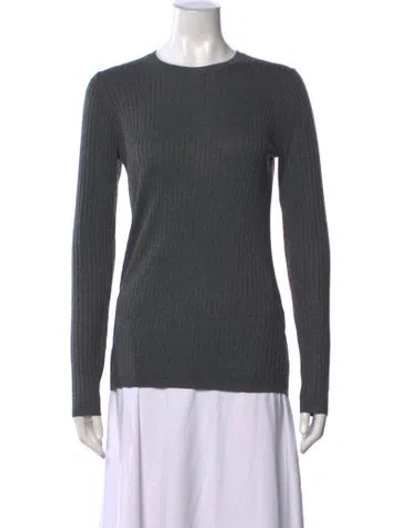 Pre-owned Vince Crew Neck Sweater In Gray
