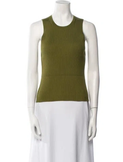 Pre-owned Vince Crew Neck Sweater In Green