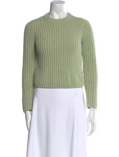 Pre-owned Vince Crew Neck Sweater In Green