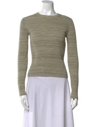Pre-owned Vince Crew Neck Sweater In Green