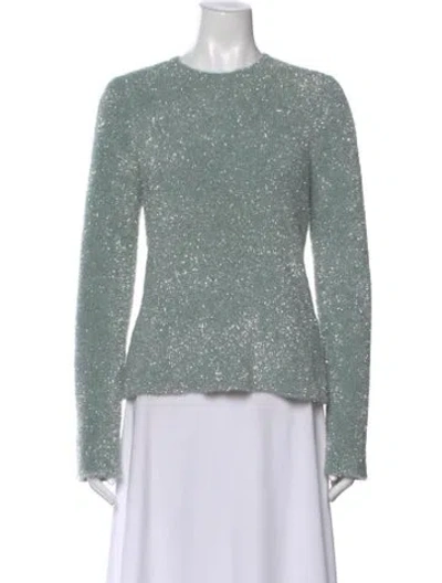 Pre-owned Vince Crew Neck Sweater In Green