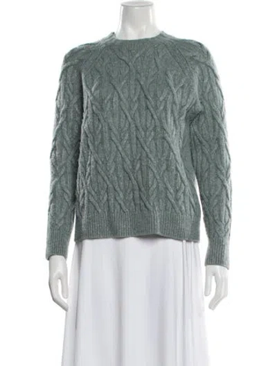 Pre-owned Vince Crew Neck Sweater In Green