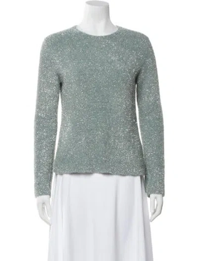 Pre-owned Vince Crew Neck Sweater In Green