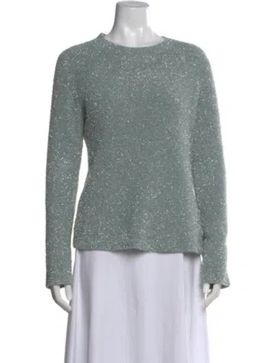 Pre-owned Vince Crew Neck Sweater In Green