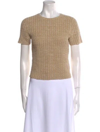 Pre-owned Vince Crew Neck Sweater In Green