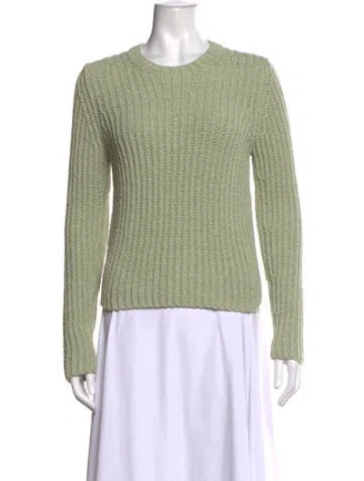 Pre-owned Vince Crew Neck Sweater In Green