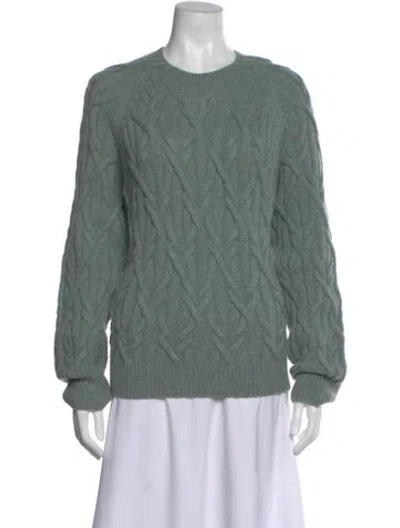 Pre-owned Vince Crew Neck Sweater In Green