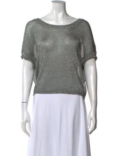 Pre-owned Vince Crew Neck Sweater In Green