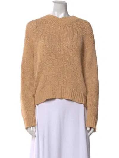 Pre-owned Vince Crew Neck Sweater In Neutral