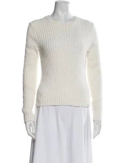 Pre-owned Vince Crew Neck Sweater In Neutral