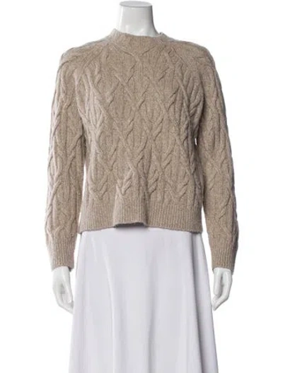 Pre-owned Vince Crew Neck Sweater In Neutral