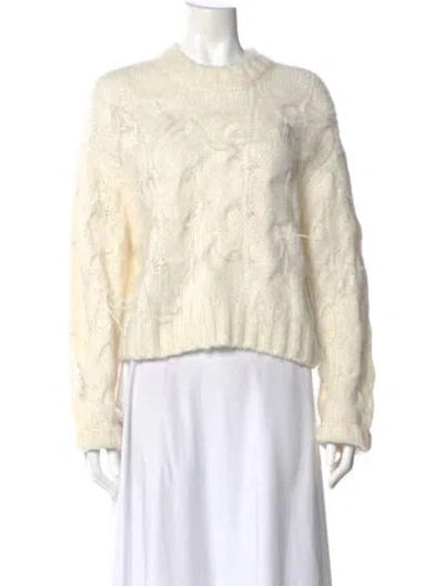 Pre-owned Vince Crew Neck Sweater In Neutral