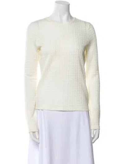 Pre-owned Vince Crew Neck Sweater In Neutral
