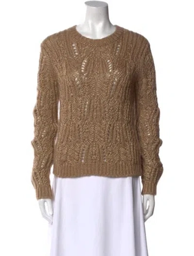 Pre-owned Vince Crew Neck Sweater In Neutral