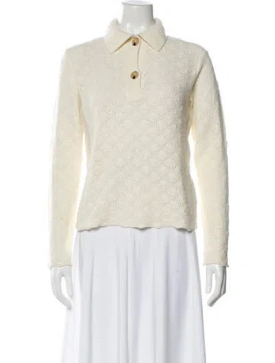 Pre-owned Vince Crew Neck Sweater In Neutral