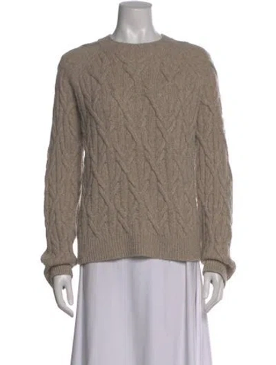 Pre-owned Vince Crew Neck Sweater In Neutral