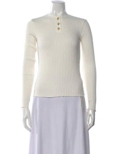 Pre-owned Vince Crew Neck Sweater In Neutral