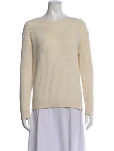 Pre-owned Vince Crew Neck Sweater In Neutral