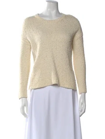 Pre-owned Vince Crew Neck Sweater In Neutral