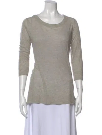 Pre-owned Vince Crew Neck Sweater In Neutral