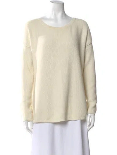 Pre-owned Vince Crew Neck Sweater In Neutral