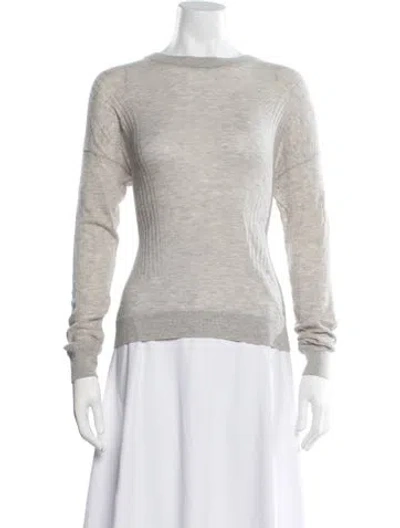 Pre-owned Vince Crew Neck Sweater In Neutral