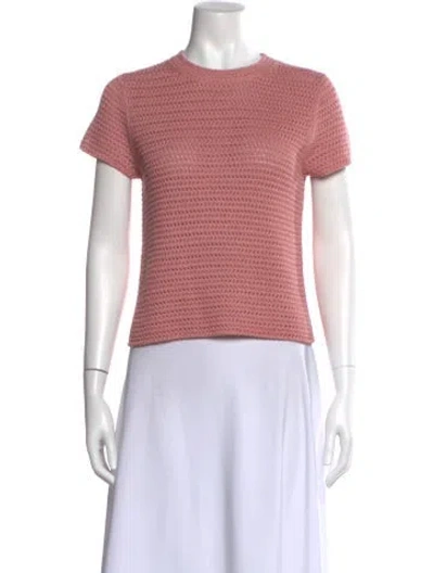 Pre-owned Vince Crew Neck Sweater In Pink