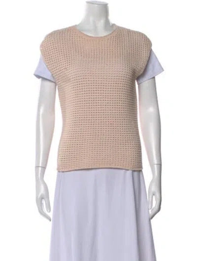 Pre-owned Vince Crew Neck Sweater In Pink