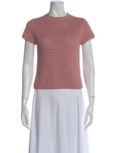 Pre-owned Vince Crew Neck Sweater In Pink