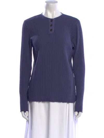 Pre-owned Vince Crew Neck Sweater In Purple