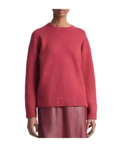 Vince Crew-neck Sweater In Red