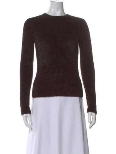 Pre-owned Vince Crew Neck Sweater W/ Tags In Brown