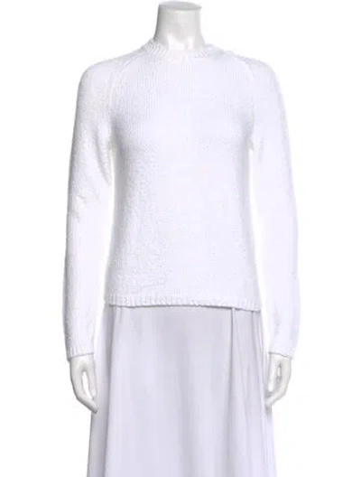 Pre-owned Vince Crew Neck Sweater W/ Tags In White