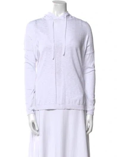 Pre-owned Vince Crew Neck Sweater In White