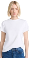 Vince Crew Neck Tee Optic White In Off White