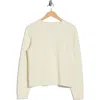 Vince Crewneck Cotton Sweatshirt In White