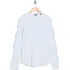 Vince Crewneck Cotton Thermal Sweater In Glacier