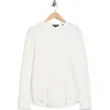 Vince Crewneck Cotton Thermal Sweater In White