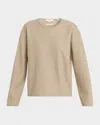 Vince Elevated Wool Blend Sweater In Brown