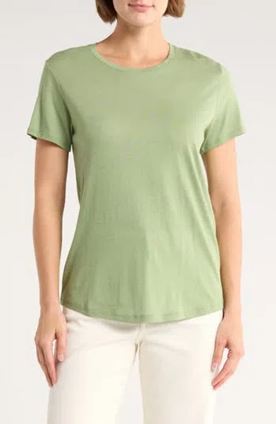 Vince Crewneck Shirt Tail T-shirt